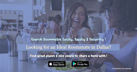 You can find "matches" and then meet and screen them from there. . Roommate finder dallas